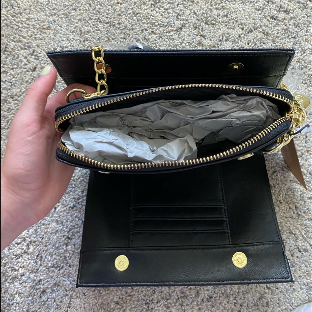 STEVE MADDEN CROSSBODY PURSE BLACK - Picture 4 of 7